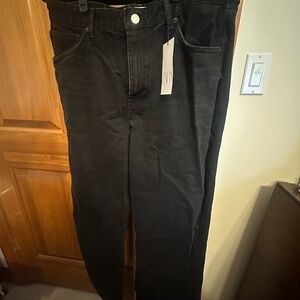 Zara Black Flare Wide Leg Jeans